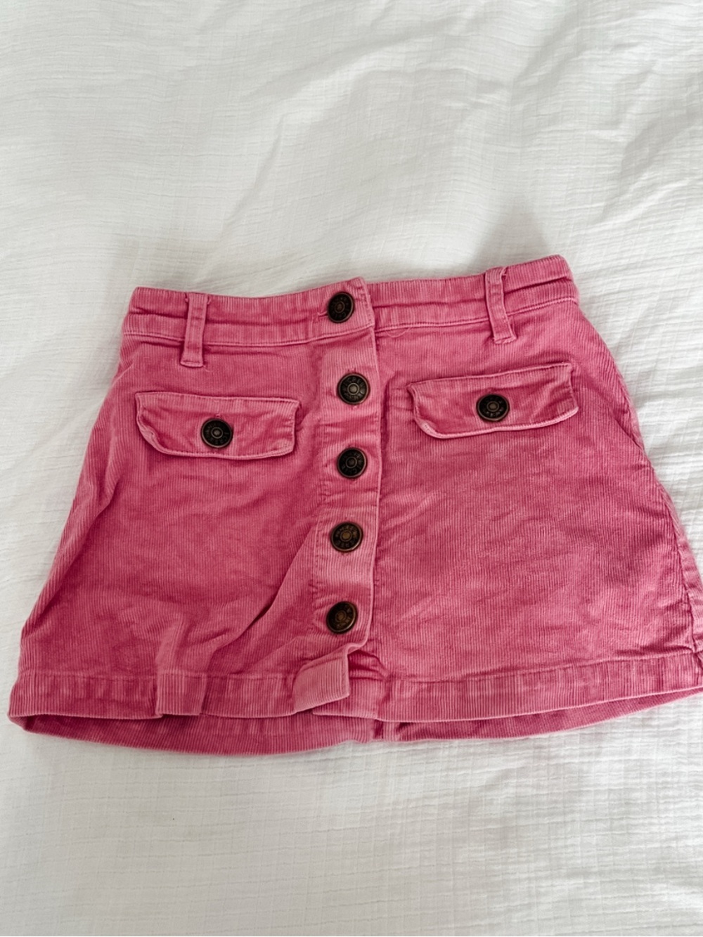 3/$20 Pink Button-Front Corduroy Skirt | Crewcuts x J. Crew | 4T